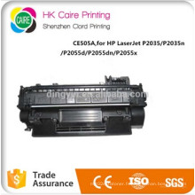 Cartouche de toner de CE505A compatible de prix d&#39;usine pour HP Laserjet P2035 / P2035n P2055D / P2055dn / P2055X